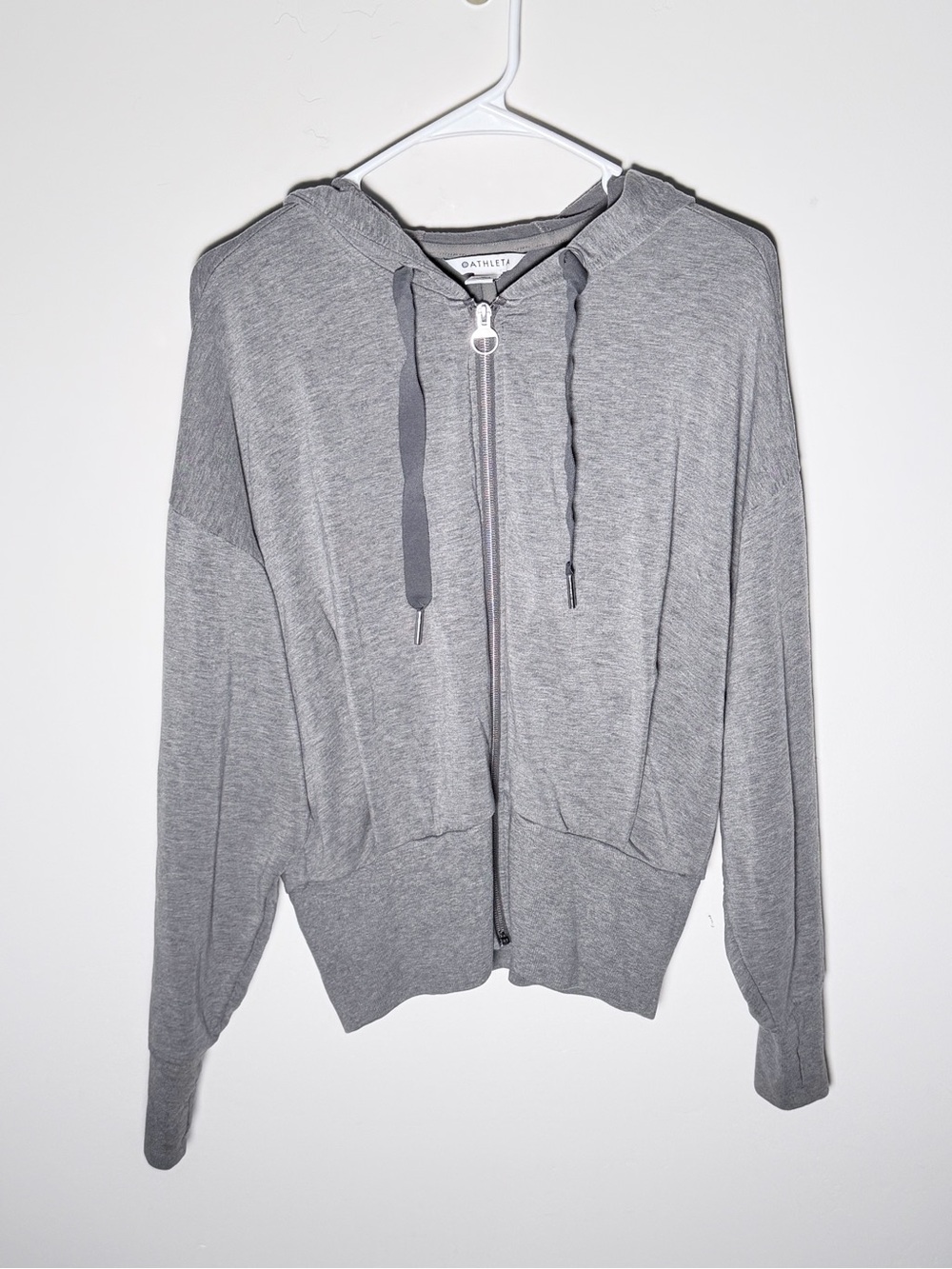 Athleta Light Gray Women's Zip Hoodie